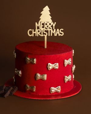 Pastel de Chocolate Navideño