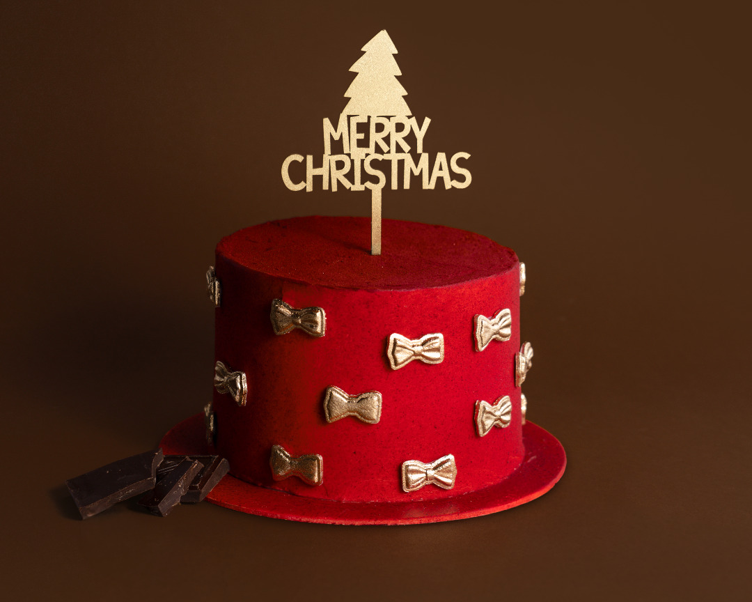 Pastel de Chocolate Navideño