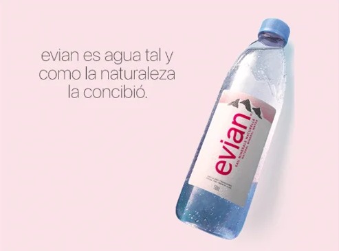 Agua Natural Evian 355 ml