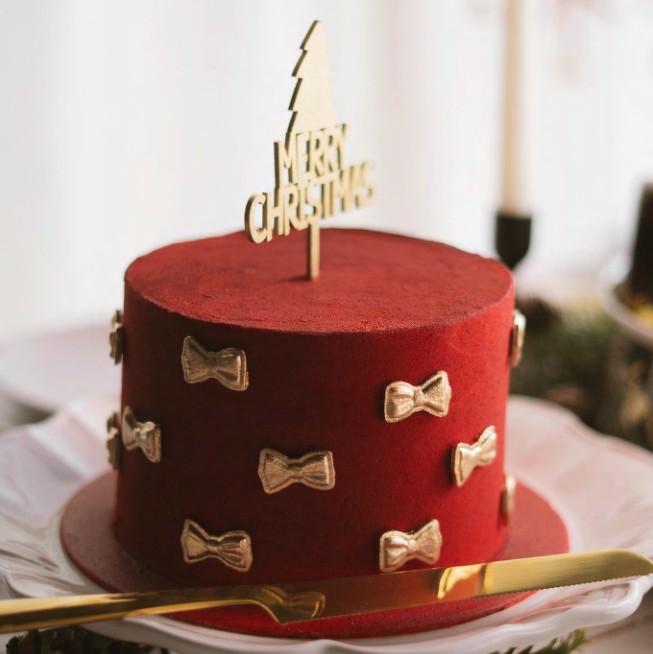 Pastel de Chocolate Navideño